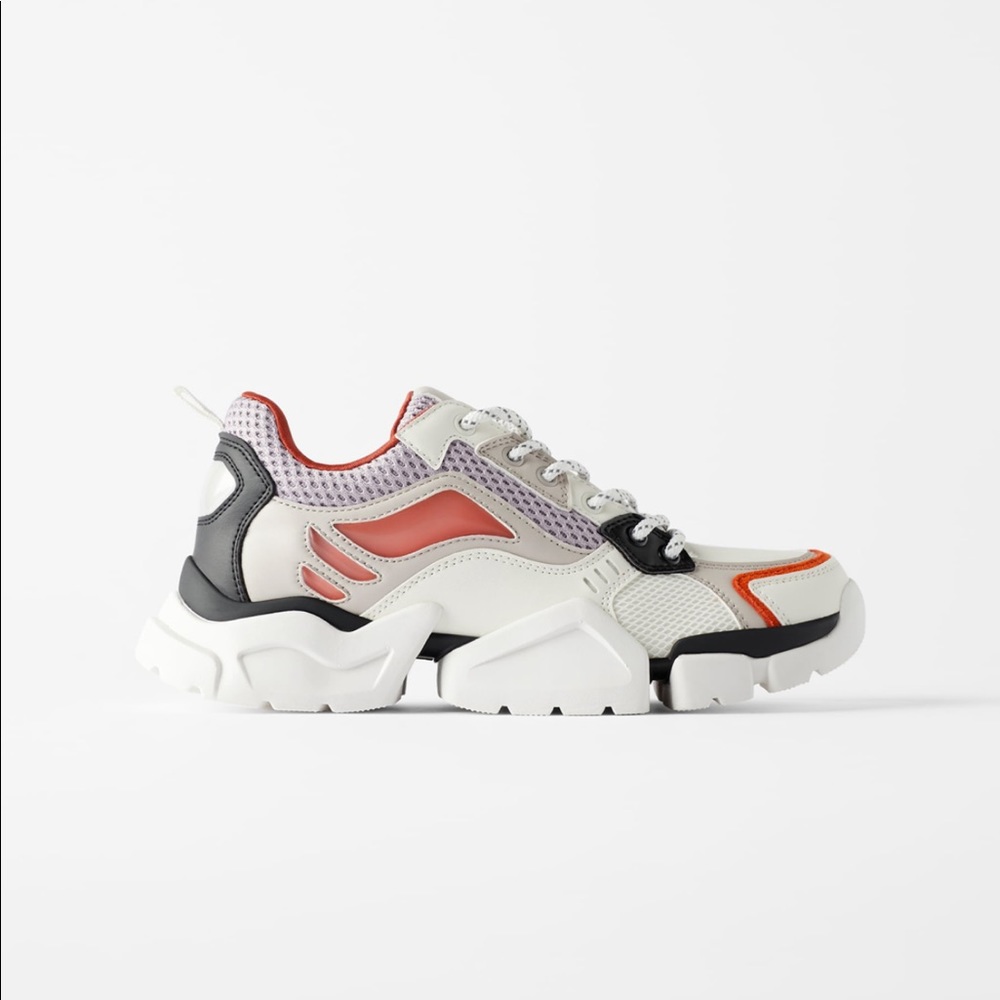 Zara contrasting pieces sneakers